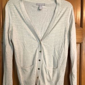 Banana Republic cardigan with sparkly gold detail